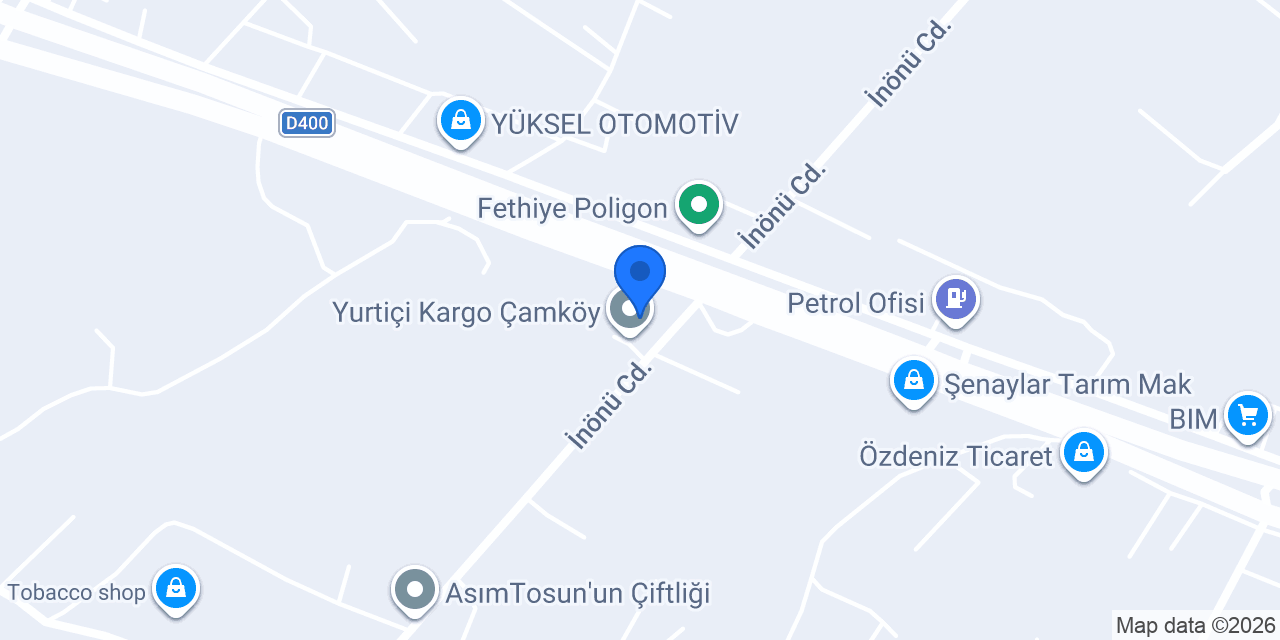 Yurtiçi Kargo Çamköy konumu