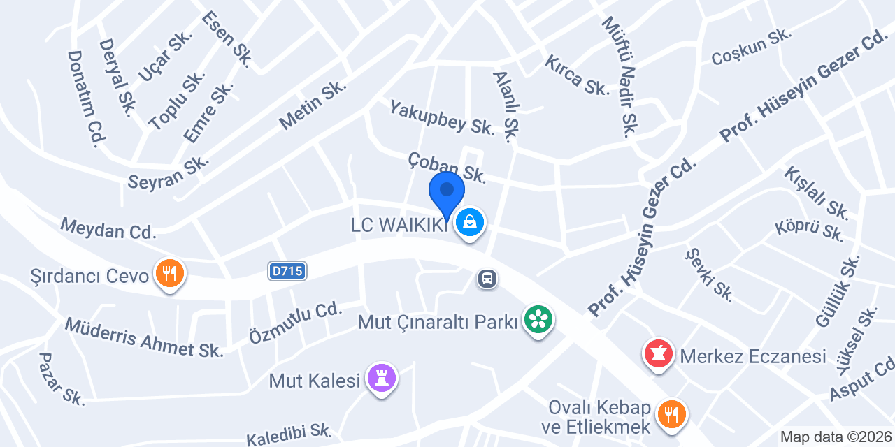 İnanıcı Hukuk Bürosu konumu