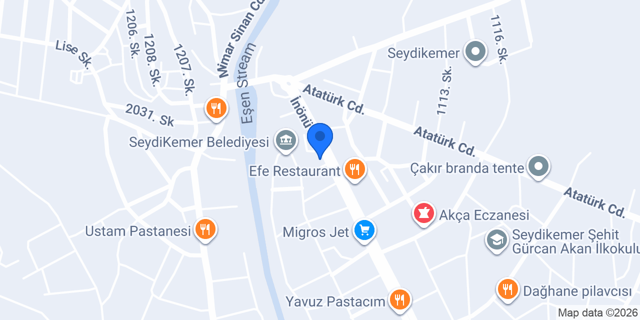 ÇAKIROĞLU ECZANESİ konumu
