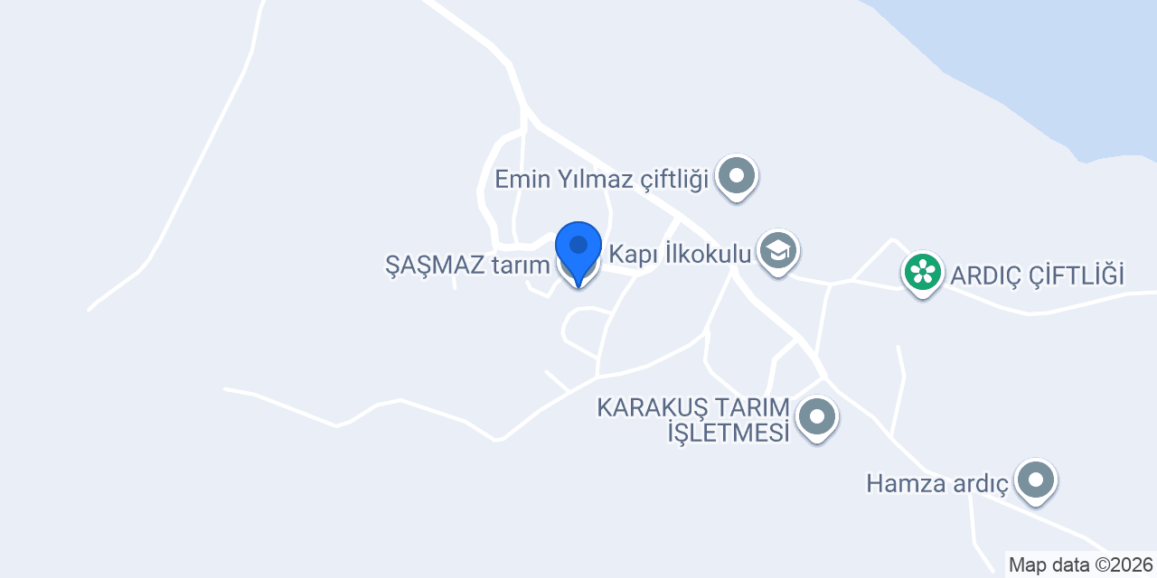 ŞAŞMAZ tarım konumu