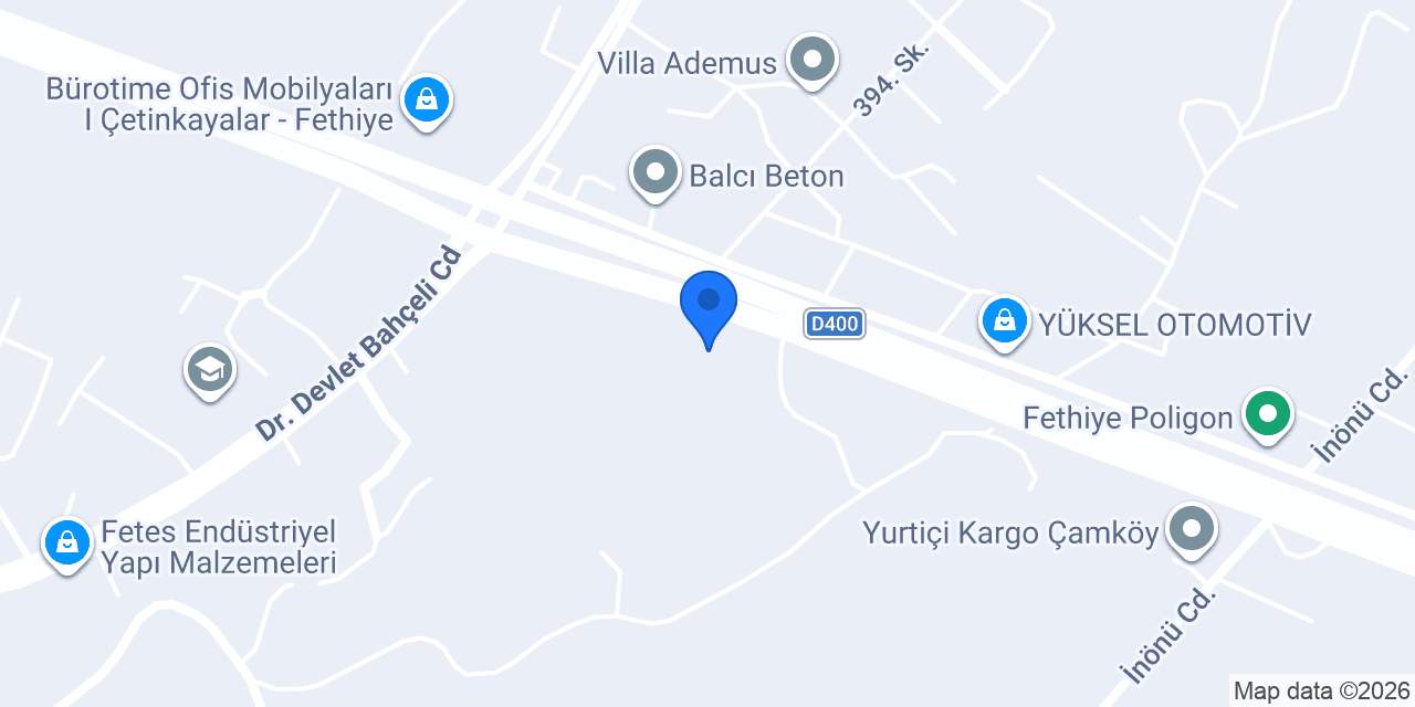 MZM Mete Motorlu Araçlar konumu