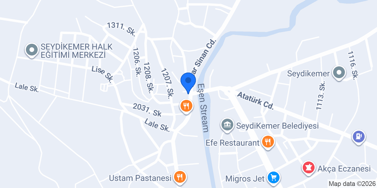 Seydikemer Ekleristan konumu