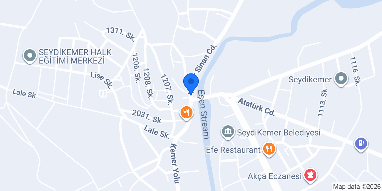 Ezel Süs ve Parti Evi konumu