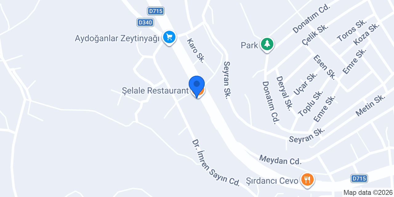 Şelale Restaurant konumu