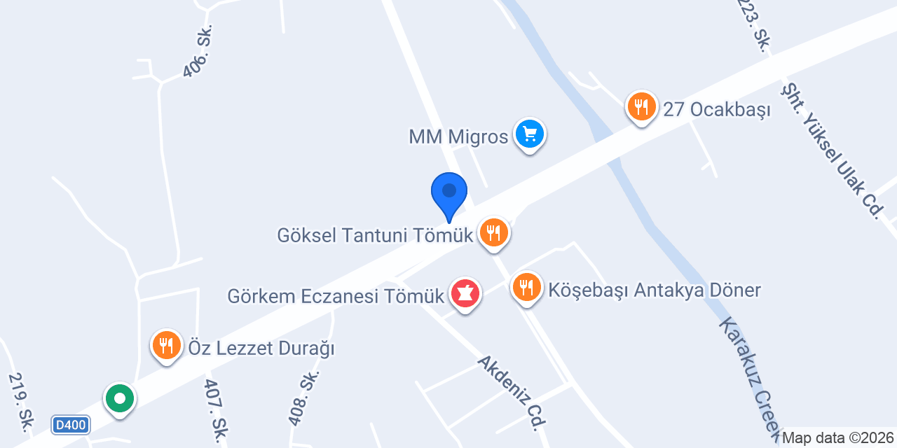 Yaprak Tantuni konumu