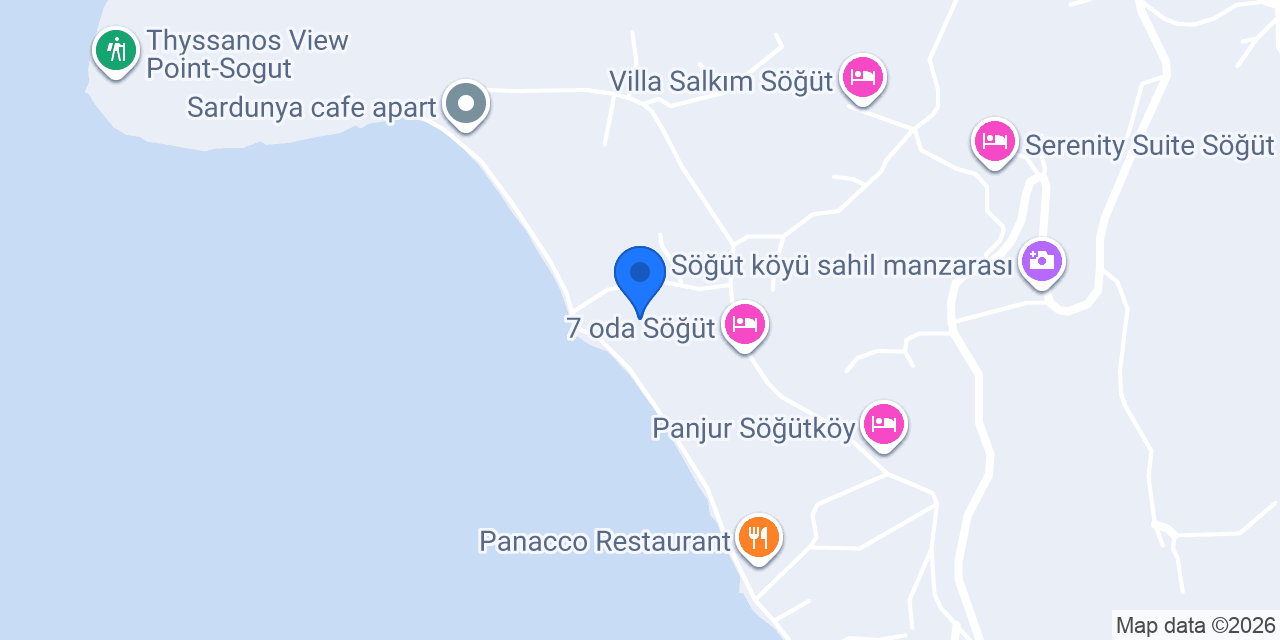 Rotam söğüt butik otel konumu