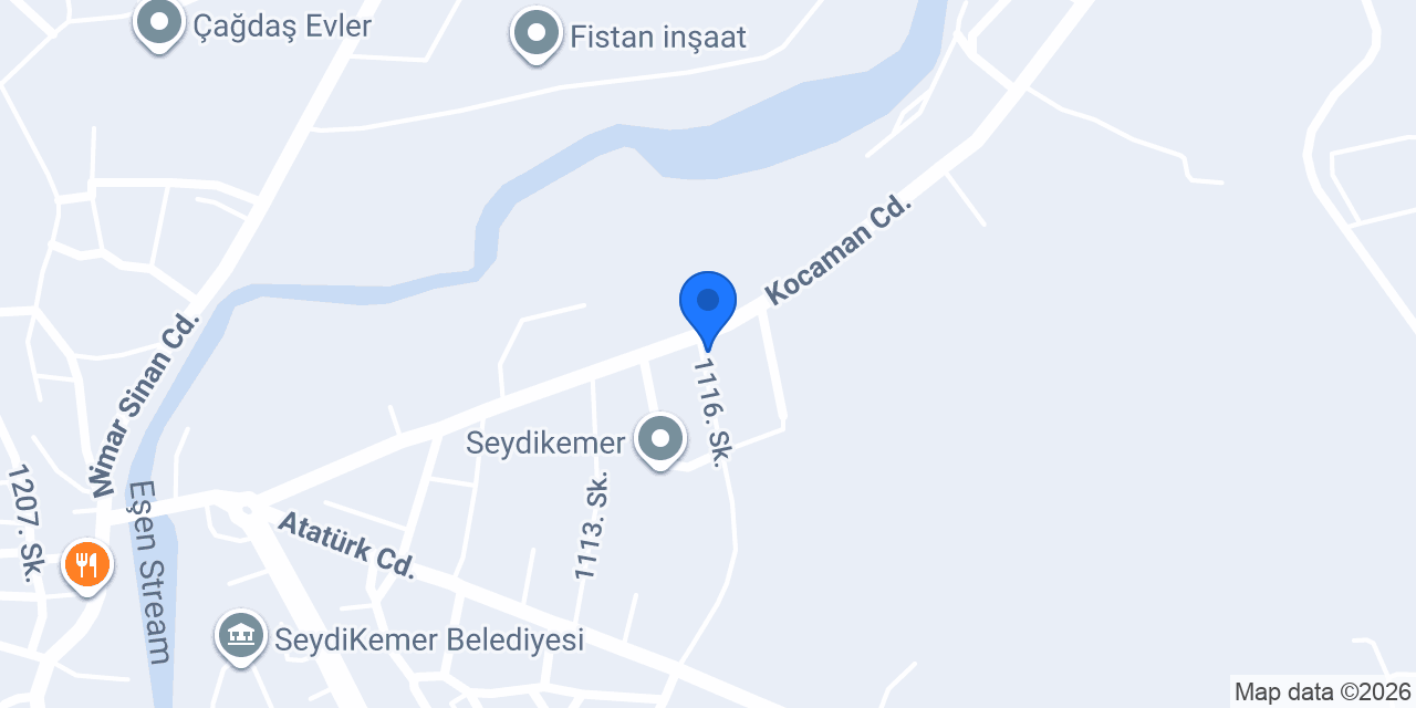 Seydikemer kavurmacısı konumu