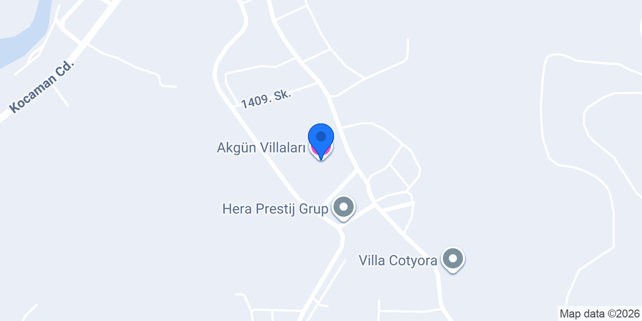 Akgün Villaları konumu