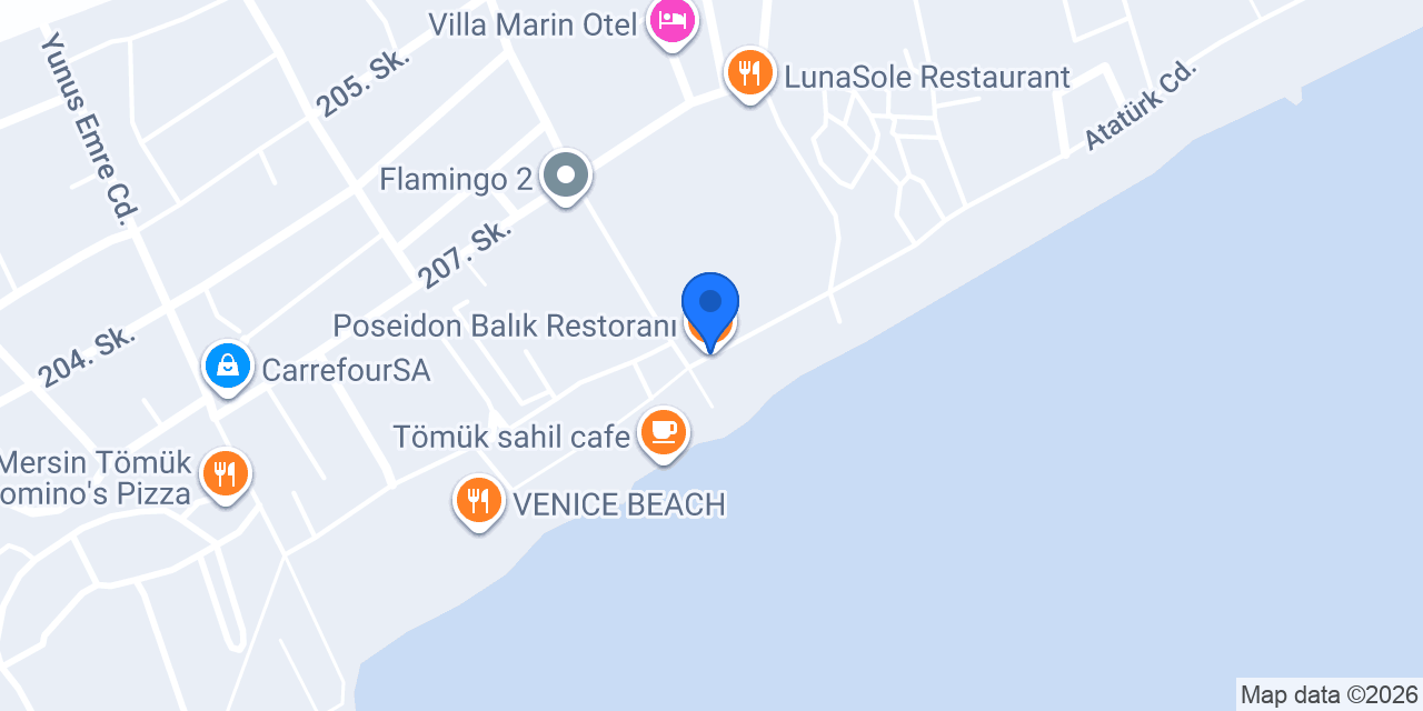 Poseidon Balık Restoranı konumu