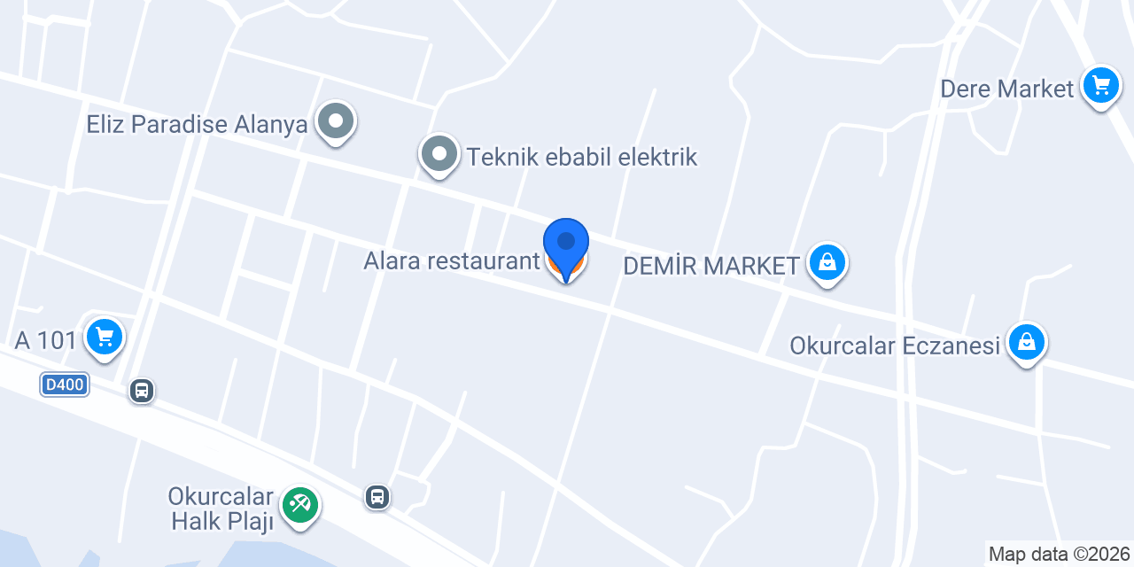 Alara restaurant konumu