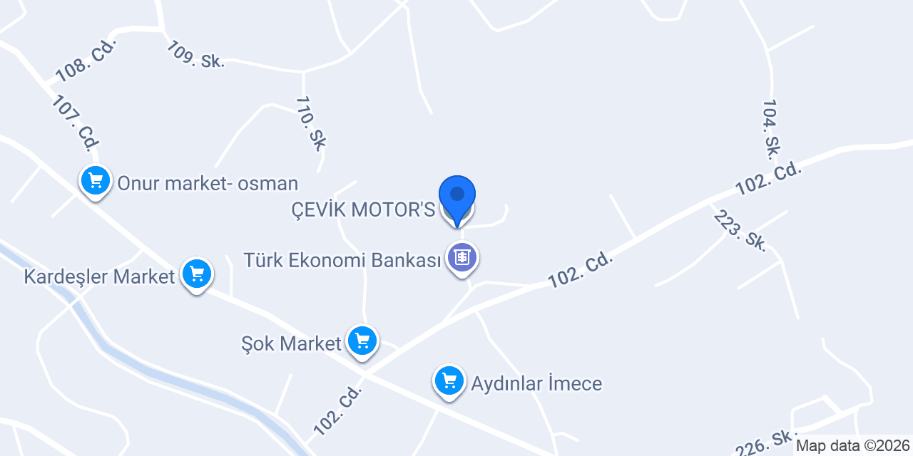 ÇEVİK MOTOR'S konumu