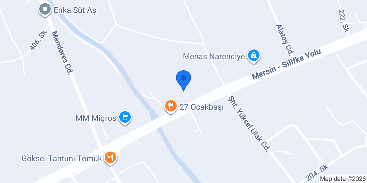 MERSİN EV BAHÇE MOBİLYALARI konumu