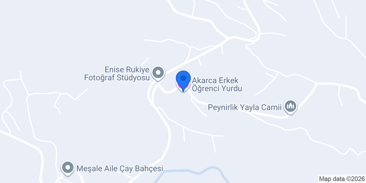 Akarca Erkek Öğrenci Yurdu konumu
