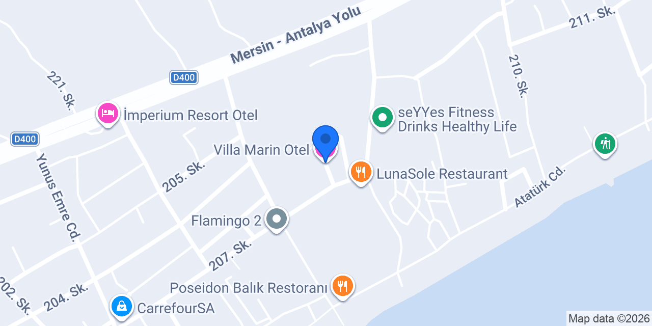 Villa Marin Otel konumu