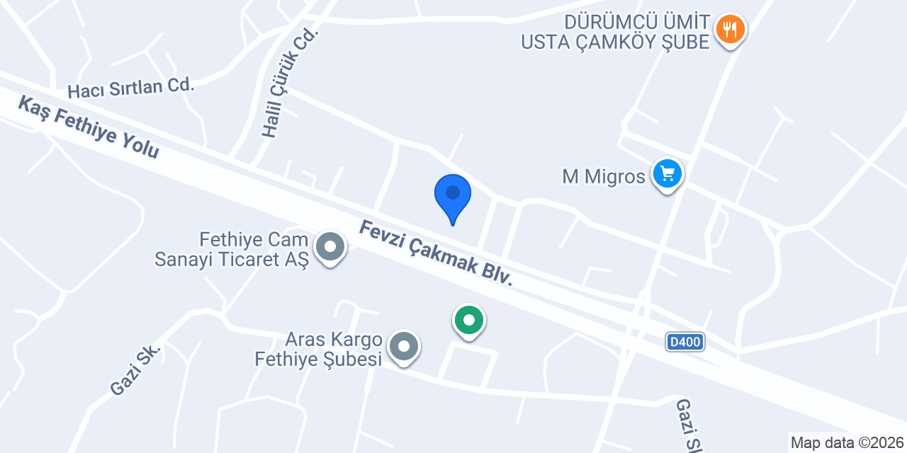 Fethiye Marka Outlet konumu