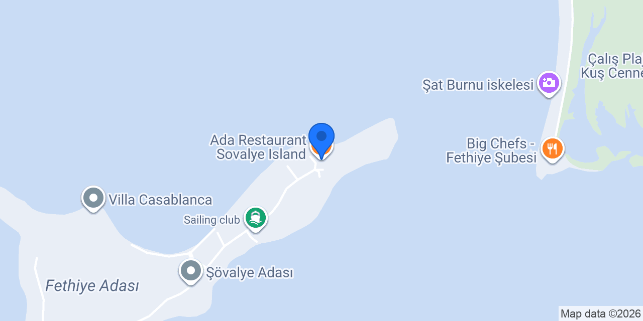 Ada Restaurant Sovalye Island konumu
