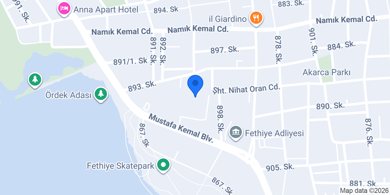 Fethiye Devlet Hastanesi Acil Servis konumu