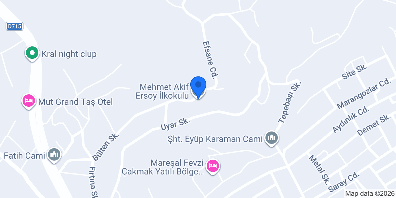 Mehmet Akif Ersoy İlkokulu konumu