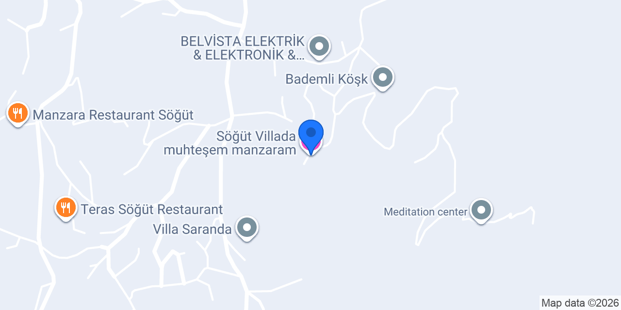 Söğüt Villada muhteşem manzaram konumu