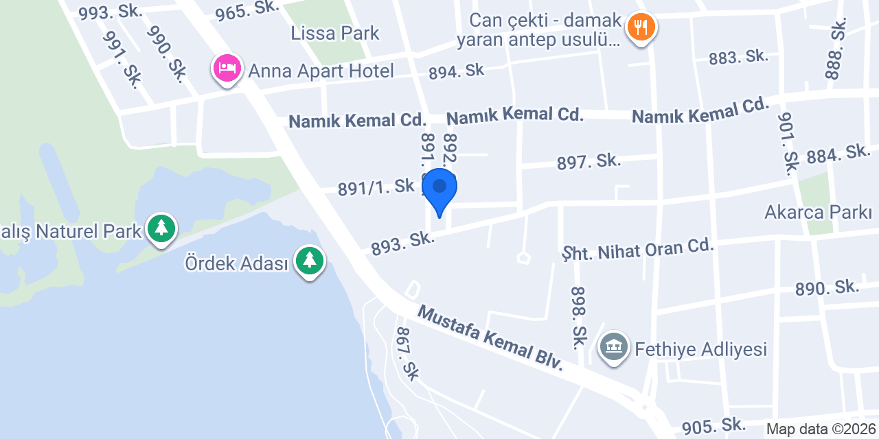 FETHİYE PINAR ECZANESİ konumu