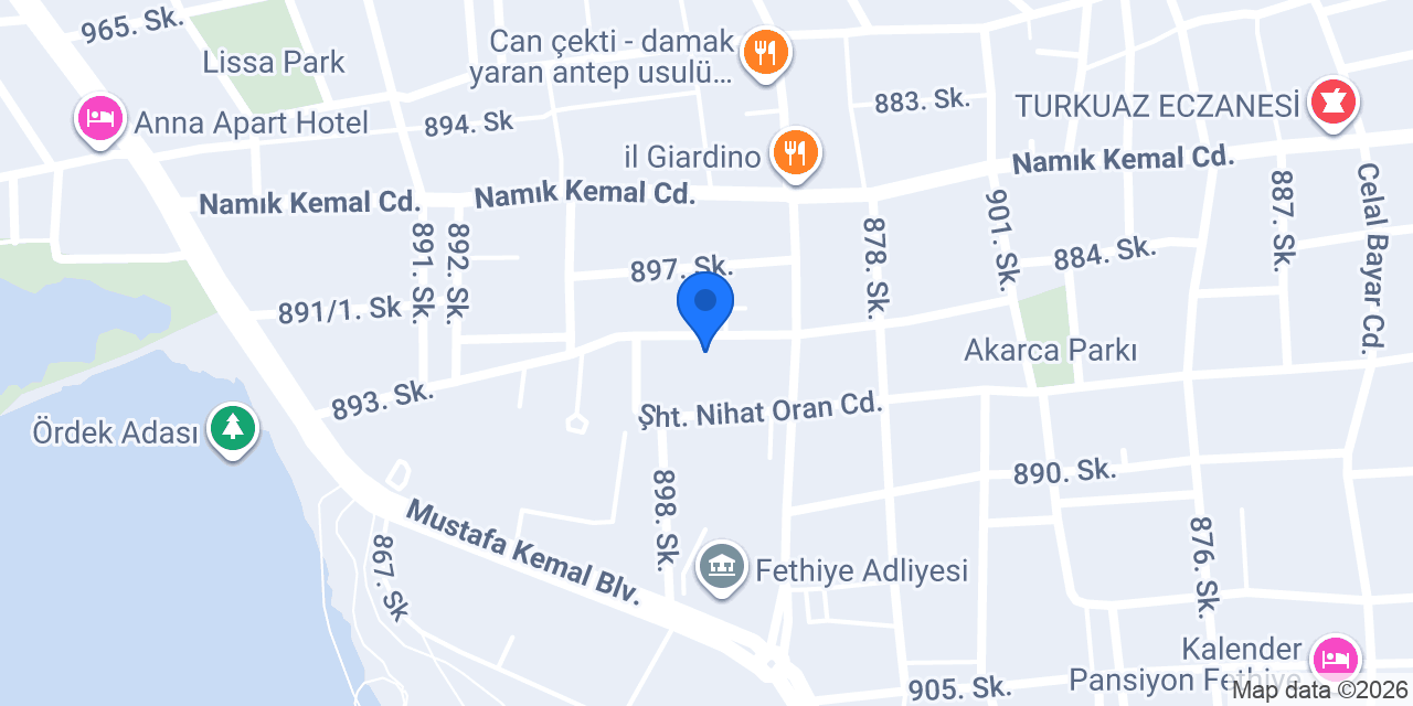 Toker Eczanesi konumu