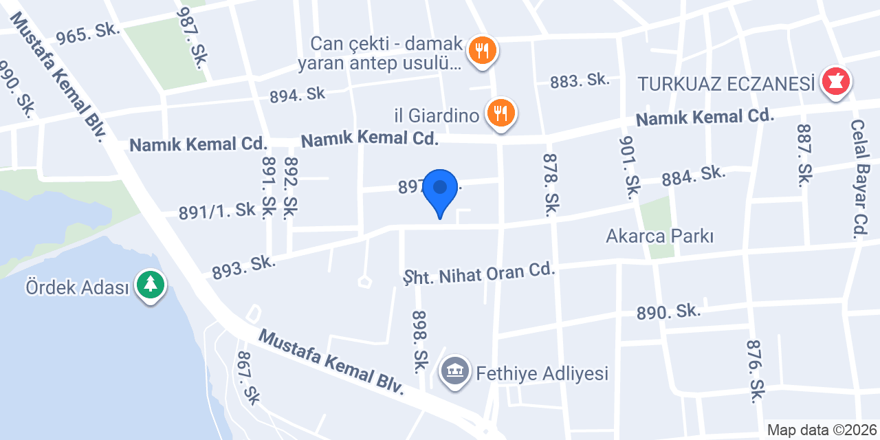 Tuğba Eczanesi / Fethiye konumu