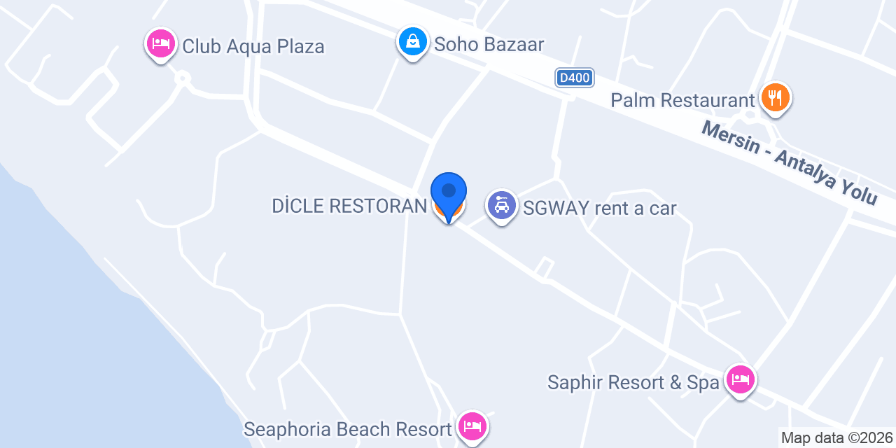 DİCLE RESTORAN konumu
