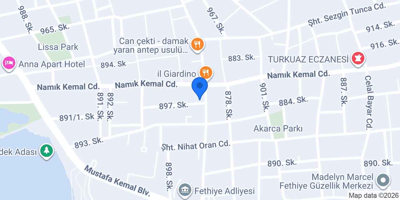 Emelim Çiçek Evi konumu