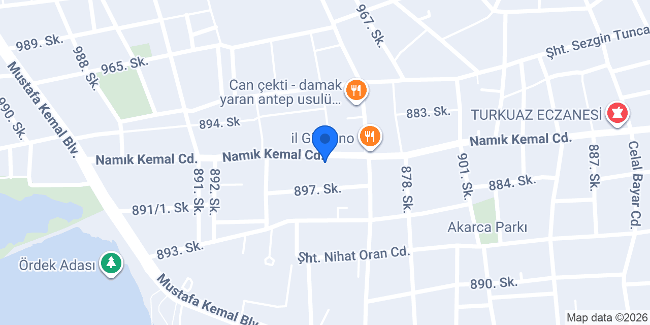 YASEMİN PEYZAJ & MİMARLIK konumu