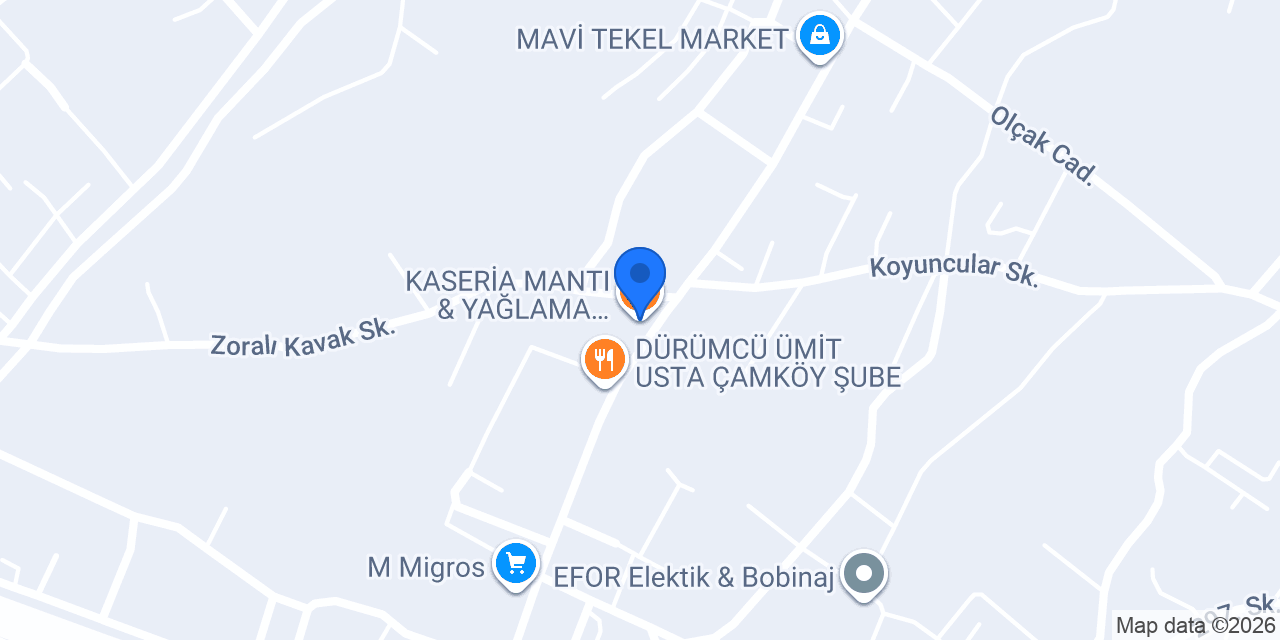 KASERİA MANTI & YAĞLAMA konumu
