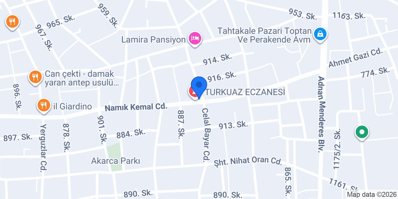 Feray eczanesi konumu