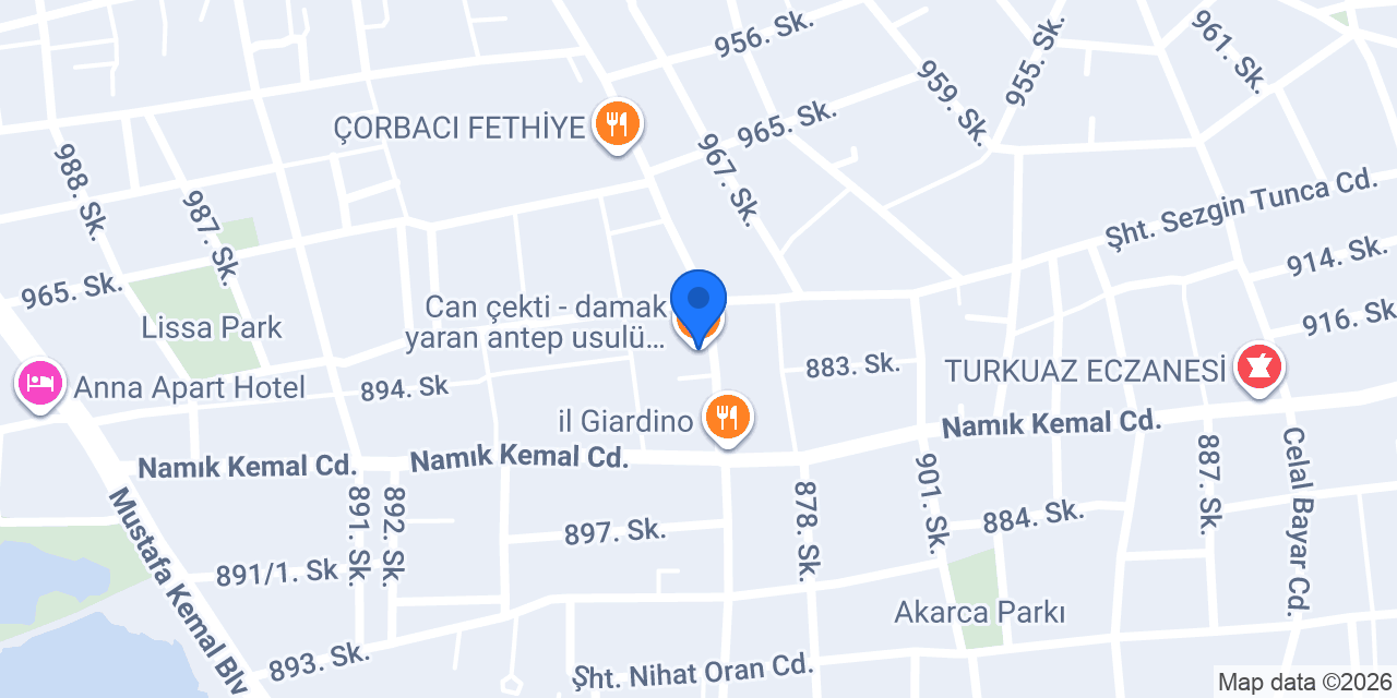 Künefe Hane konumu