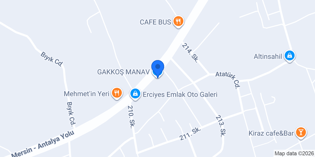 GAKKOŞ MANAV konumu