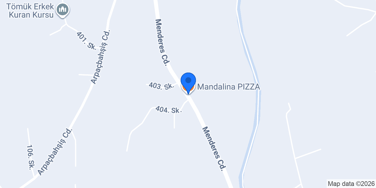 Mandalina PIZZA konumu