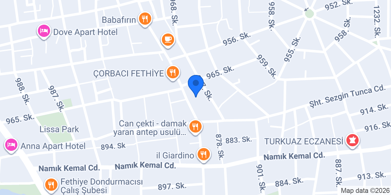 Nilay Meteriz Özer Hukuk Bürosu konumu