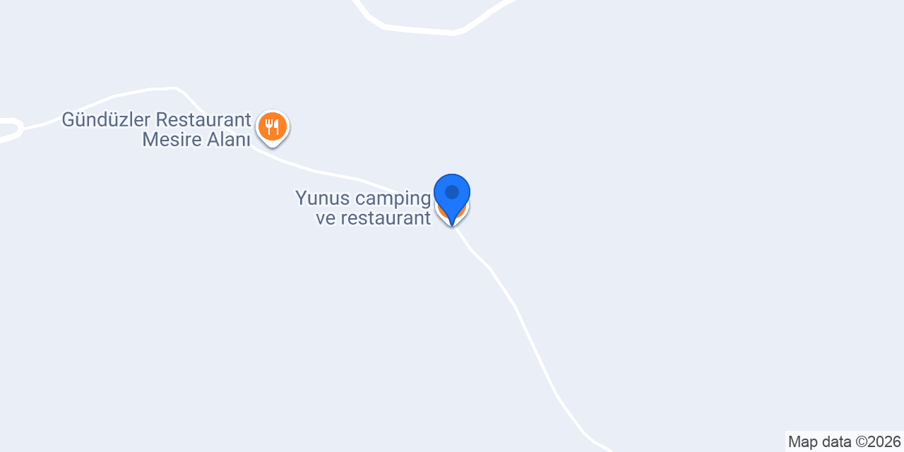 Yunus camping ve restaurant konumu