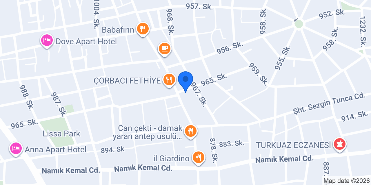GK PILATES STUDIO FETHIYE konumu