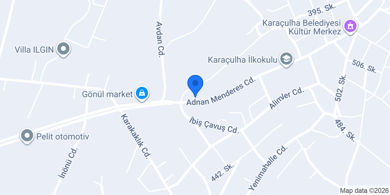 ÇGT Çelik konumu