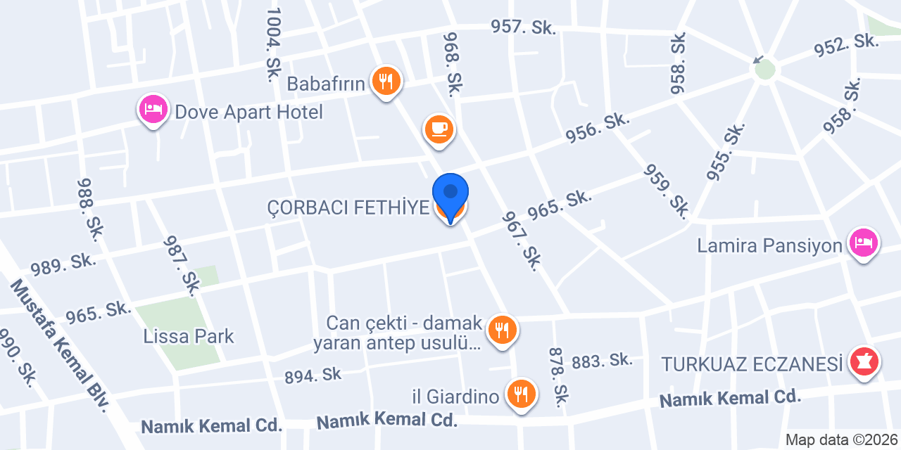 10 Masa Meyhane konumu