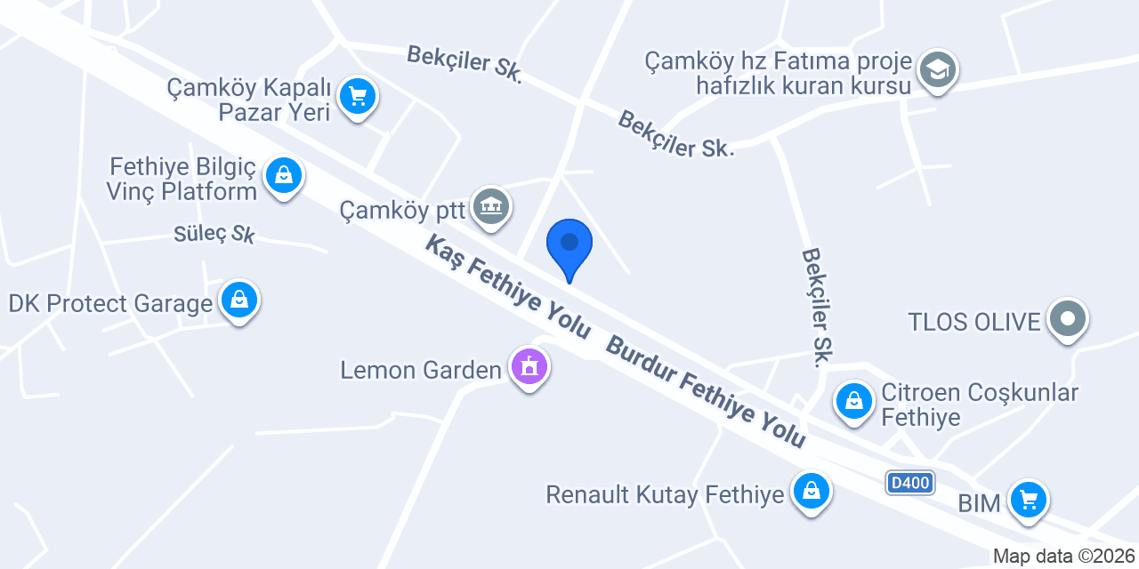 FETHİYE OTO PARK yediemin konumu