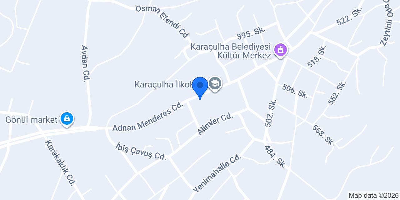 Karaçulha Çpl konumu