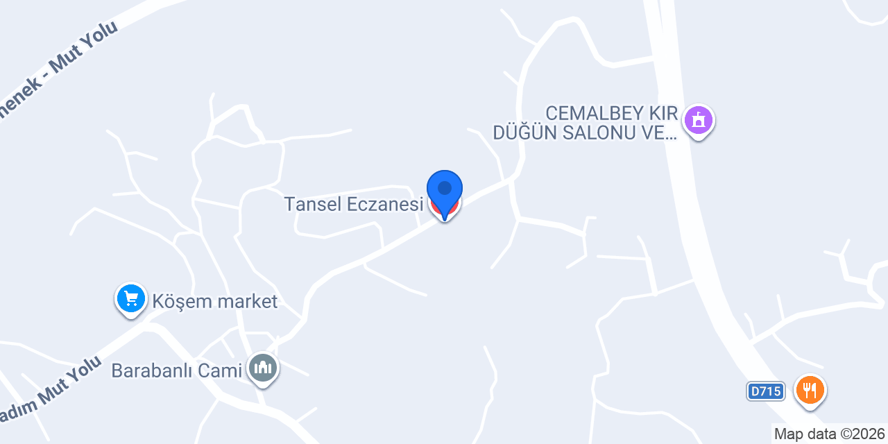 Tansel Eczanesi konumu