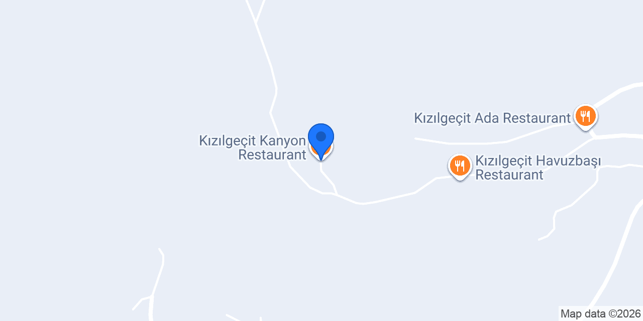 Kızılgeçit Kanyon Restaurant konumu