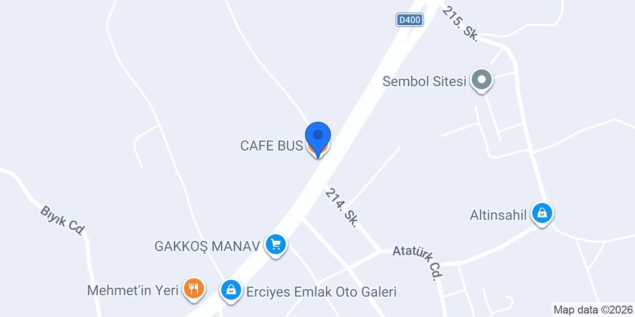 CAFE BUS konumu