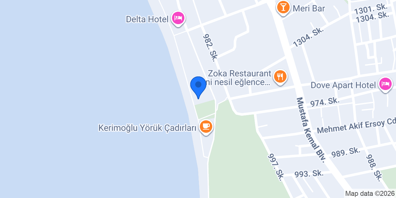 Hotel Mutlu konumu
