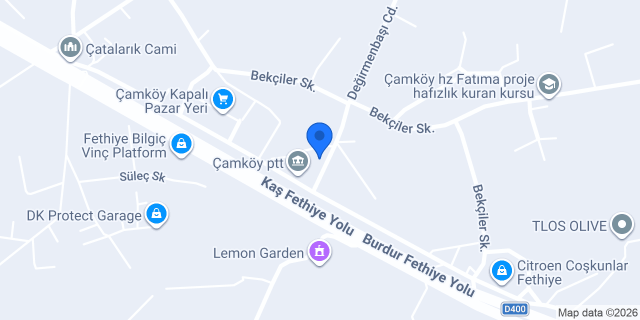 Meğri Garage konumu