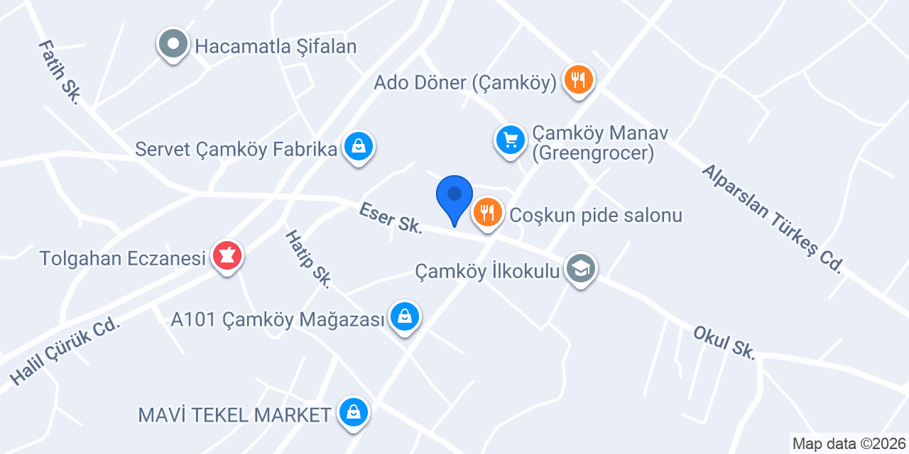 Samet oto yıkama konumu