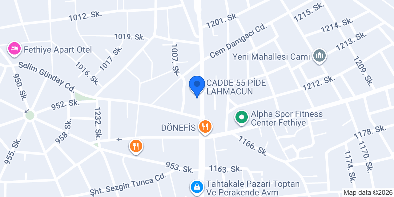 Katık Döner Express Fethiye konumu