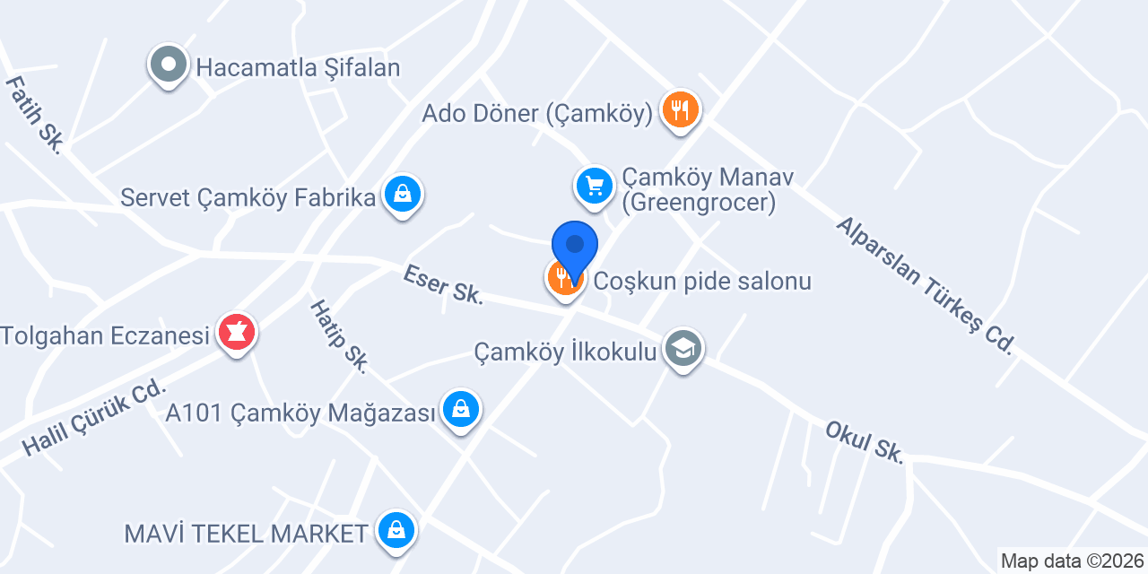 Çamköy Döner konumu