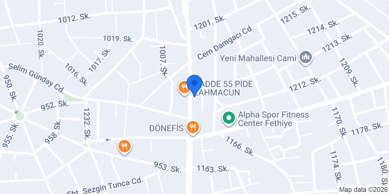 Beysos Döner Fethiye konumu